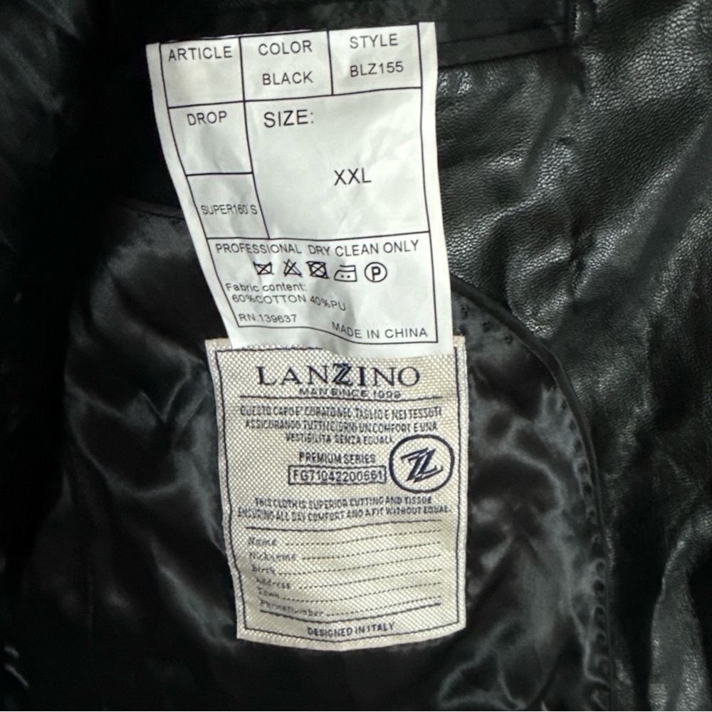 Lazino Vintage Black Quitled Jacket - Picture 3 of 8